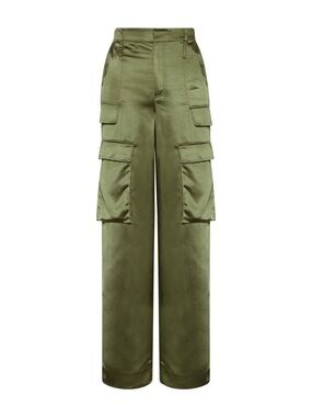 Bailey/44 Satin Cargo Pants‎ Olive Size 10 New With Tags